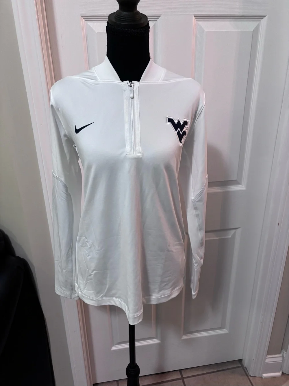 Nike White WV Football Jersey Pullover